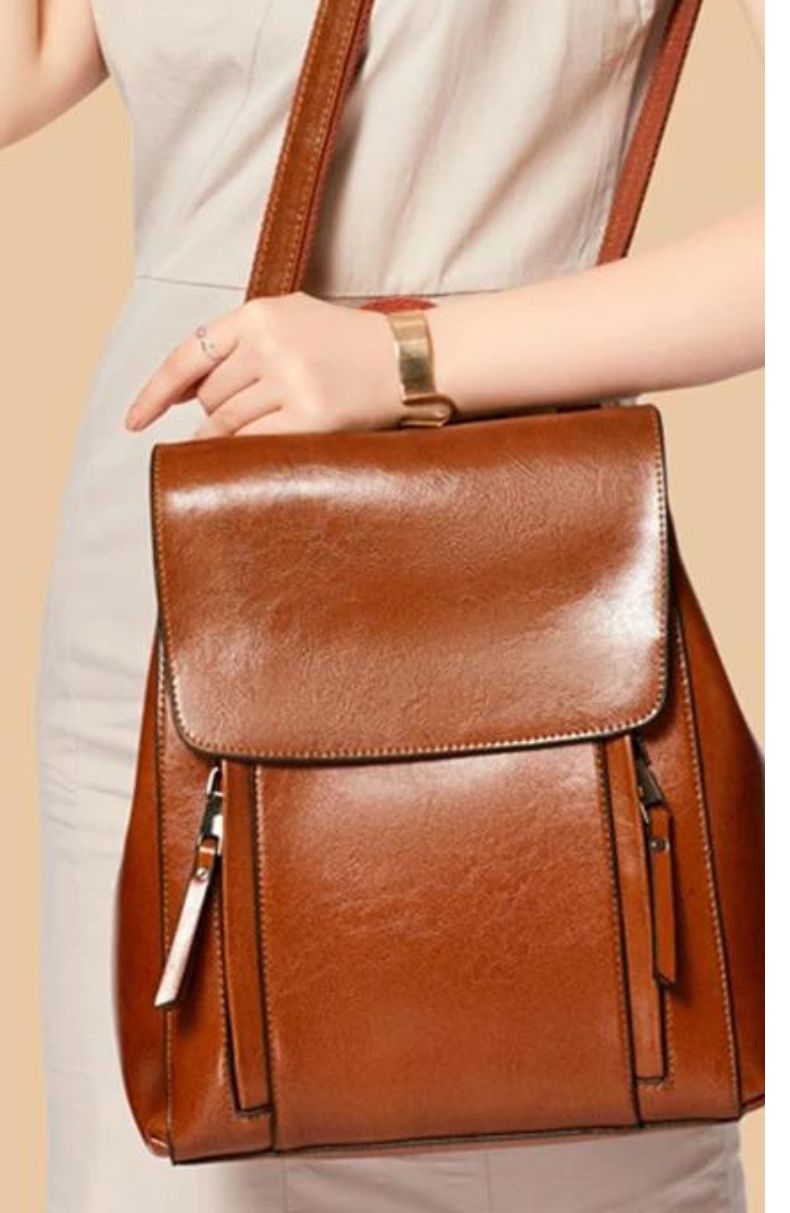 Kbida Backpack Leather Bag.