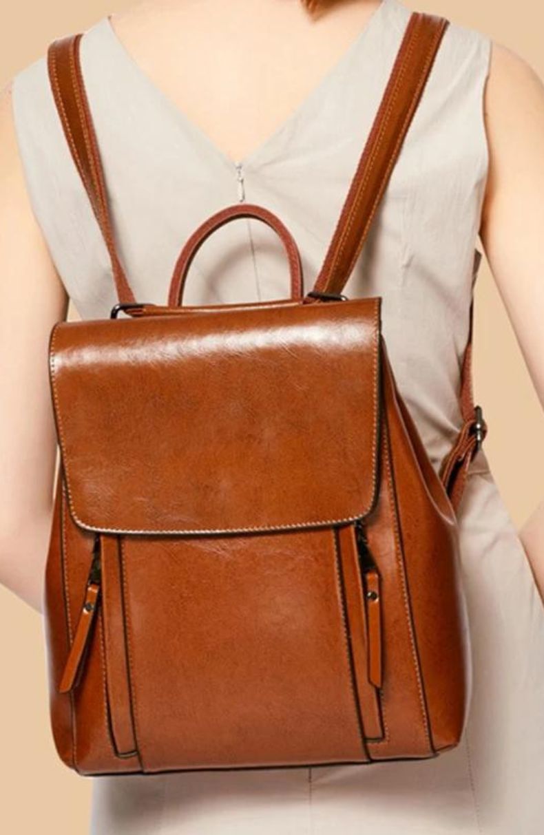 Kbida Backpack Leather Bag.